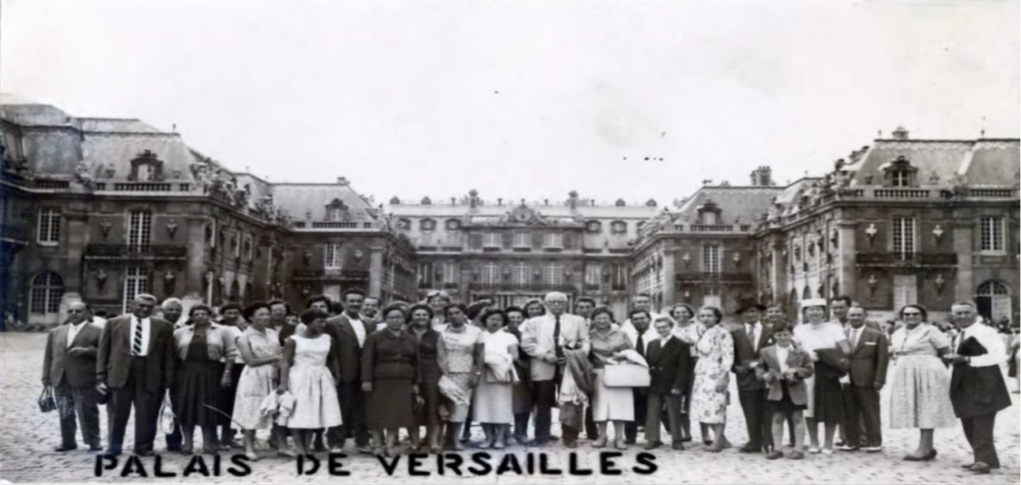 昭和33年（1958年）海外視察上田美枝海外視察フランスパリヴェルサイユ宮殿